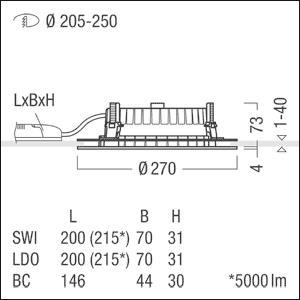 Zumtobel PANOS R R200 2k-940    62927761 