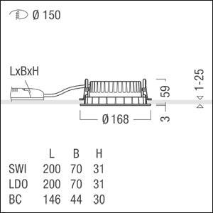 Zumtobel PANOS R R150 2k-830    62926832 