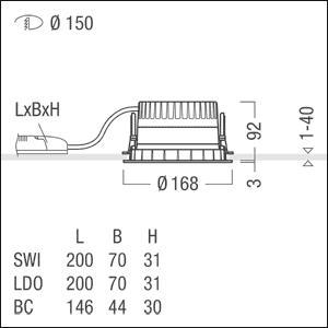 Zumtobel PANOS R R150 1k-930    62927357 