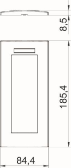 OBO AR45-BSF3 AL Abdeckrahmen Modul 45 