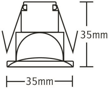 Rutec Lichtpunkt eisen gebürstet  R55985 