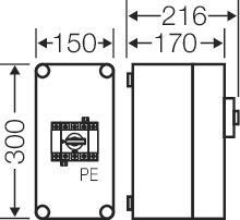 HENS Mi-Lastschaltergehäuse Mi   Mi 7104 