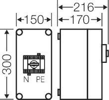 HENS Mi-Lastschaltergehäuse Mi   Mi 7103 