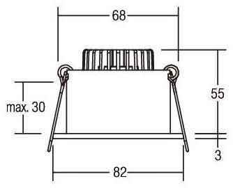 BRUM LED-Einbaustrahler         12266073 