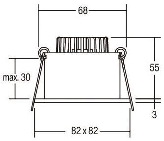 BRUM LED-Einbaustrahler         12267073 