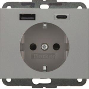 Berker Steckdose SCHUKO/USB AC  48147003 