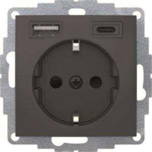 Berker Steckdose SCHUKO/USB A-C 48041606 