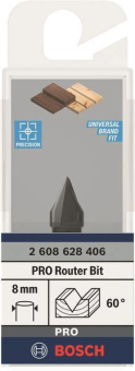 Bosch V-Nutfräser 8mm D1 11mm 2608628406 