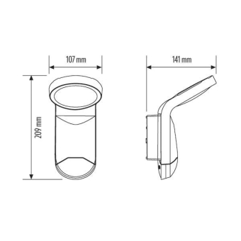 Esylux Außenstrahler WILMA WL 100 OP MD 