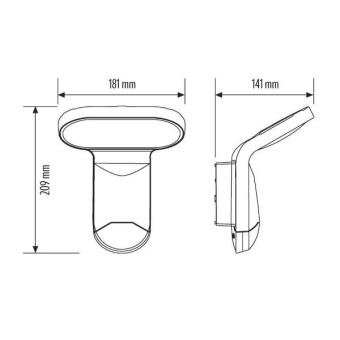Esylux Außenstrahler WILMA WL 200 OP MD 
