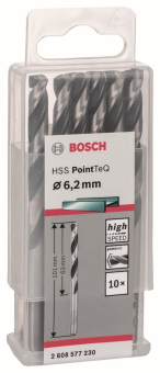 Bosch   HSS-Spiralbohrer PointTeQ 6,2 mm 
