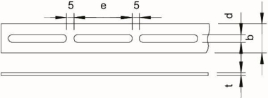 OBO OSS 30x4 3M FT Schlitzband in Stäben 