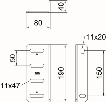 OBO BW US 3/5 FT Befestigungswinkel f.US 