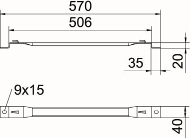 OBO DBLG 20 500 FT Distanzbügel 