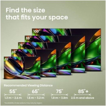 Hisense 75UR8DS sw Mini LED-TV RGB 
