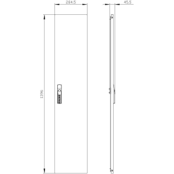 Siemens ALPHA400 DIN Tür,  8GK9511-8KK38 