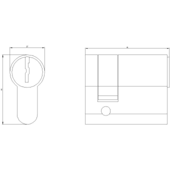 Siemens 8GK9560-0KK07 Profilhalbzylinder 