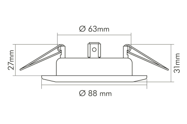 NOBIL NV-Einbaustrahler 50W   1760000500 