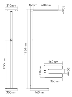 Nobile LED Büro-Stehleuchte   1751325525 