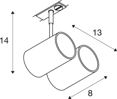 SLV BIMA II Leuchtenkopf          143432 