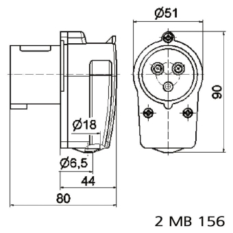 BALS Winkelstecker GT 16A 3p 230V 6h 231 
