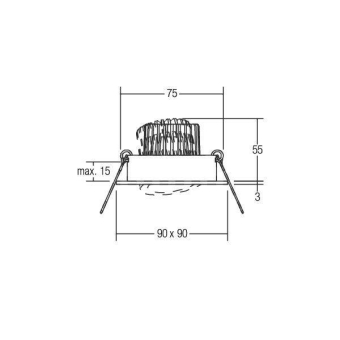 BRUM LED-Einbaustr., 230V 6W,   38310253 