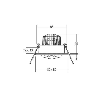 BRUM LED-Einbaustrahler         38188253 