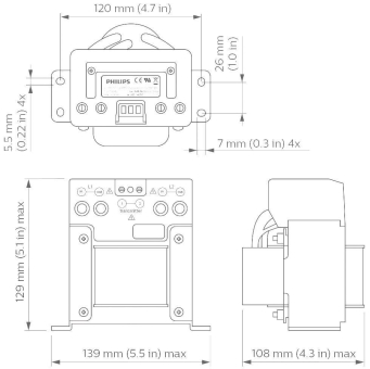 PHILCU7720/00 Coded Mains Transformer LL 