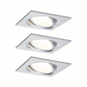 Paulmann EBL Set Nova eckig schw   93474 