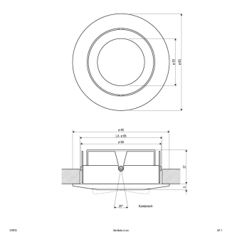 EVN Alu-Massiv Einbauleuchte      619014 