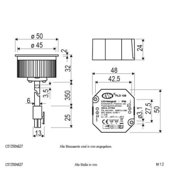 EVN P-LEDEinsatz 6W 2700K     C51350N627 
