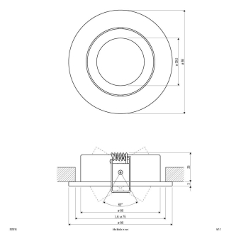 EVN Alu-Power-Led-Einbauleuchte   505014 