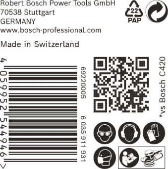 Bosch EXPERT Schleifblatt     2608901156 