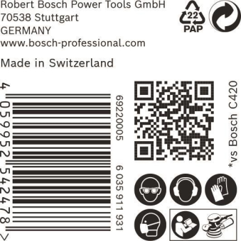 Bosch EXPERT Schleifblatt     2608900909 