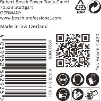 Bosch EXPERT Schleifblatt     2608900955 