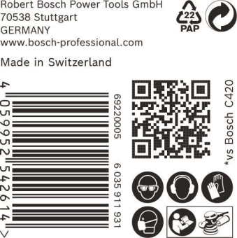 Bosch EXPERT Schleifblatt     2608900923 