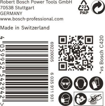 Bosch EXPERT Schleifblatt     2608900956 
