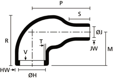 Hellermann 1108-4-G-PO-X-BK Formteil 