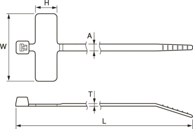 Hellermann IT18R-PA66-NA(100) 100x2,5mm 