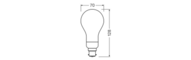 LEDV LED Bulb 18-150W/827 2452lm 