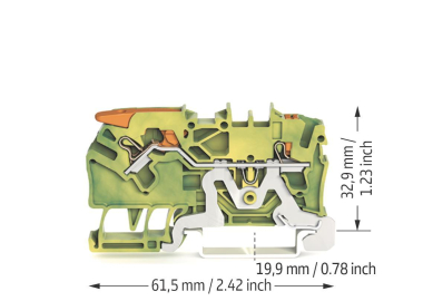 WAGO 2102-5207 2-Leiter-Schutzleiterk- 