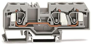 WAGO 284-682 3-Leiter-Durchgangsklemme, 