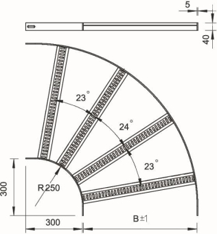 OBO SLB 90 62 400 FT Bogen 90° 