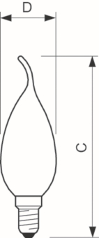 PHIL Classic LED 2-25W/827 E14  57409600 