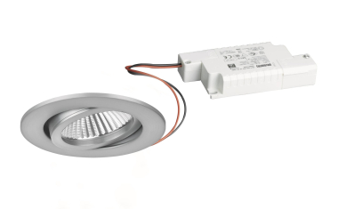 BRUM Einbaustrahler rund 6W nickel  BB03 