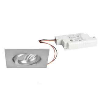 BRUM Einbaustrahler eckig 6W chrom  BB05 