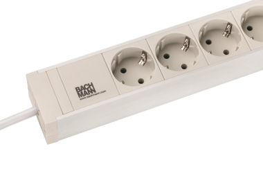 Bachmann 19" 1HE PVC 8xSchuko    333.601 
