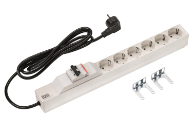 Bachmann 19" 1HE 6xSchuko 1xLS   333.412 