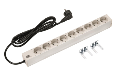 Bachmann 19" 1HE 9xSchuko Strom  333.401 