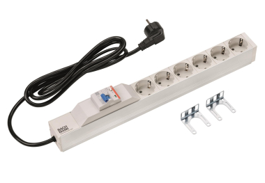 Bachmann 19" 1HE 6xSchuko 1xFi   333.411 